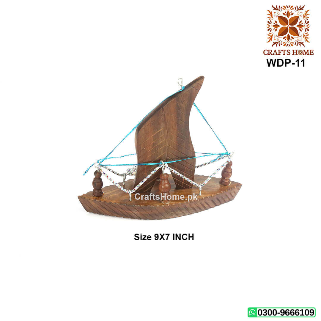 Wooden Boat Decoration Piece Small - Crafts Home