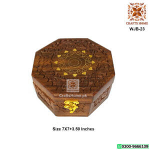 Octa Shape Jewlary Box Brass Work