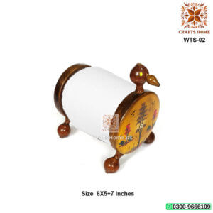 Wooden Yellow Duck Tissue Stand