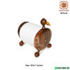 Wooden Brass work Duck Tissue stand