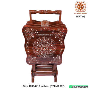 Unique Picnic Folding Table Inlay Work 4 Pcs Set