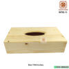 Wooden Tissue Box Wood Color