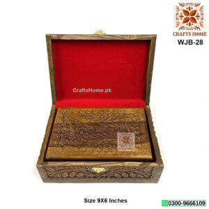 Wooden Carving Jewelry Box 3 Pcs Set