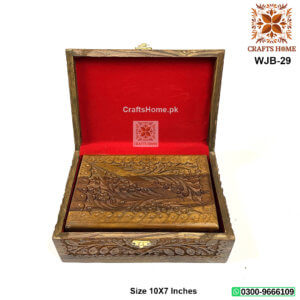Wooden Carving Jewelry Box 3 Pcs Set
