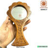 Wooden Makeup Mirror - Beautiful Hand Carving