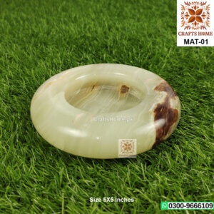 Marble Ashtray Handmade Natural White - Hand Crafted