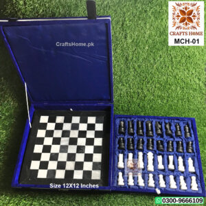 Marble Chess Game Set - Handmade in Pakistan - 12x12