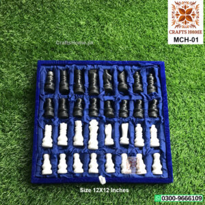 Marble Chess Game Set - Handmade in Pakistan - 12x12