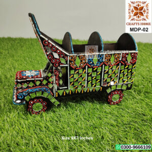 Mirror Art Work Truck - Table Decor Handcrafted Mirror work truck - Large