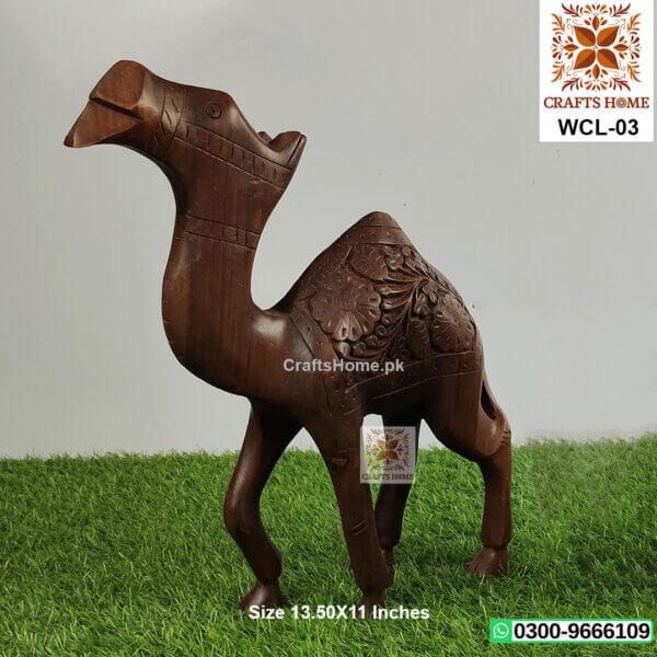 Camel Handmade Wooden Decorative Show Piece - Large