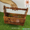 Handmade Wood Carving Basket Home Decoration Fruit Basket Vegetable Basket