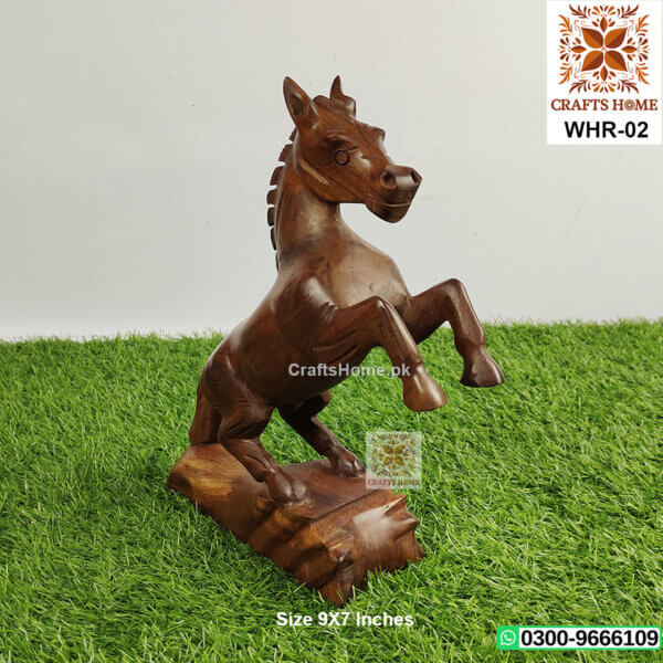 Horse Handcrafted Wooden Decorative Show Piece - Medium