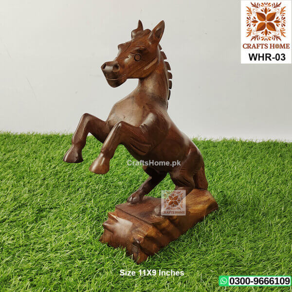 Horse Handcrafted Wooden Decorative Show Piece - Large
