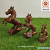 Horse Set of 3 PCS Handcrafted Wooden Decorative Show Piece