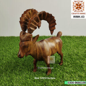 Markhor Handmade Wooden Decorative Show Piece - Large