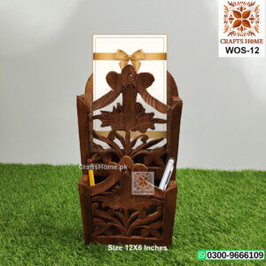 Wall Mounted Multi Purpose Organizer Letter Card Holder - Two Portions