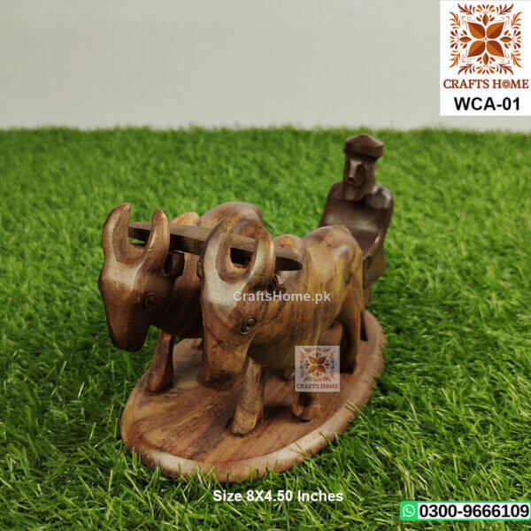 Cultural Art Wooden Bull Set - Decoration Set